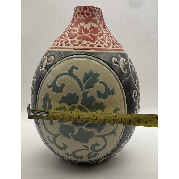 Pier One Imports “ Bohemian Look “ Ceramic Decorative Flower Vase / Container - Picture 11 of 11